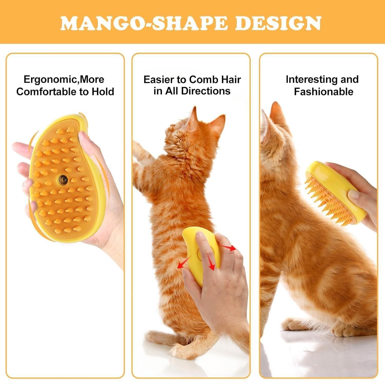 Steamy 3 in 1 Pet Hair Brush